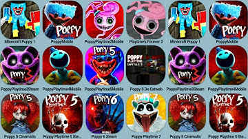 Poppy Playtime Minecraft, Poppy Playtime Mobile Chapter 1, 2, 3, 4, 5, 6, 7 | New Update Poppy 5 Mod