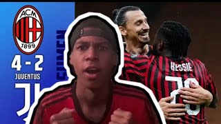 Reagindo / IBRA VS CR7 / Milan 4 x 2 juventus (MELHORES MOMENTOS)