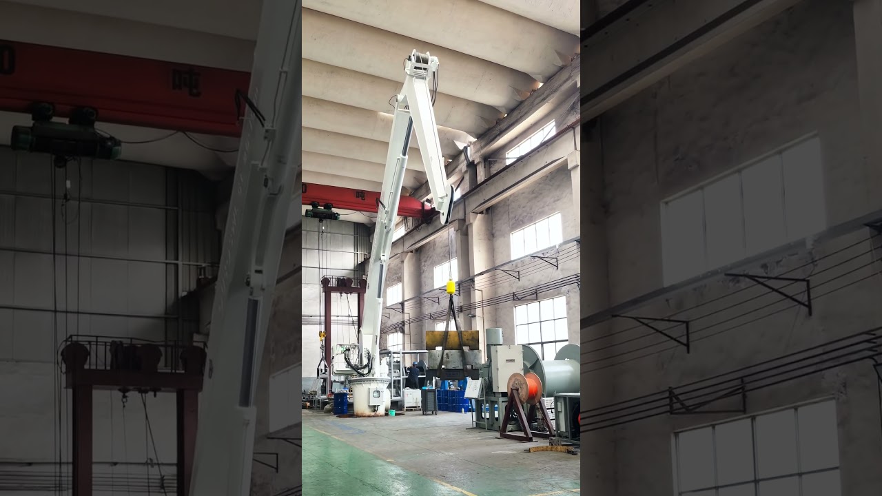 5T 15M Knuckle Boom Offshore Crane Test Site