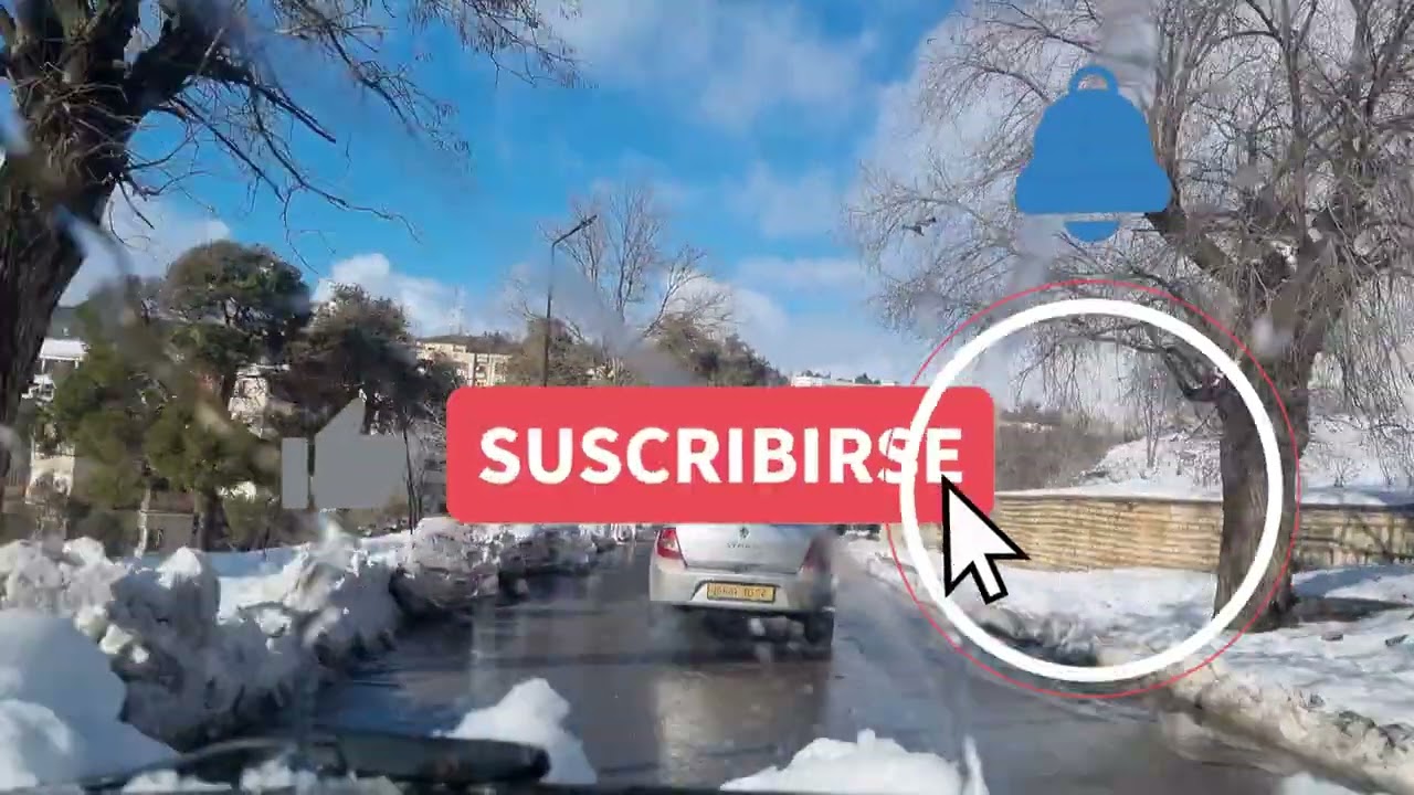 جولة صغيرة في شوارع تيارت مع سقوط ثلوج 2026 الجزء الثاني