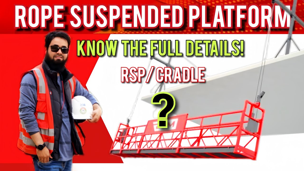 Rope Suspended Platform | Inspection of Cradle | Cradle kaise kaam karata hai | Facade Tools | trick