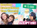 Buying My Little Brother EVERYTHING He Touches in Roblox Adopt Me For His Birthday!!