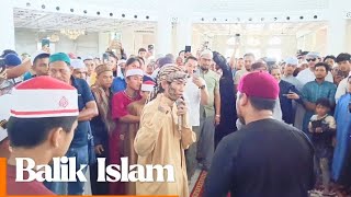 From Christianity to Islam☝🏻🤍🌙 | Revert to Islam (Balik Islam) in Sadik Grand Mosque🌴