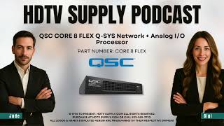 QSC CORE 8 FLEX Q-SYS Network + Analog I/O Processor