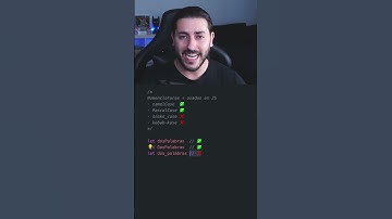 ⌨️ NOMENCLATURAS GENERALES para NOMBRAR nombrar VARIABLES en JAVASCRIPT