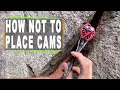 How NOT to use cams for climbing trad gear - with break test!