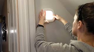 Review of Ohnijalit Motion Sensor Ceiling Light Battery Operated Wireless Motion Sensing Activated