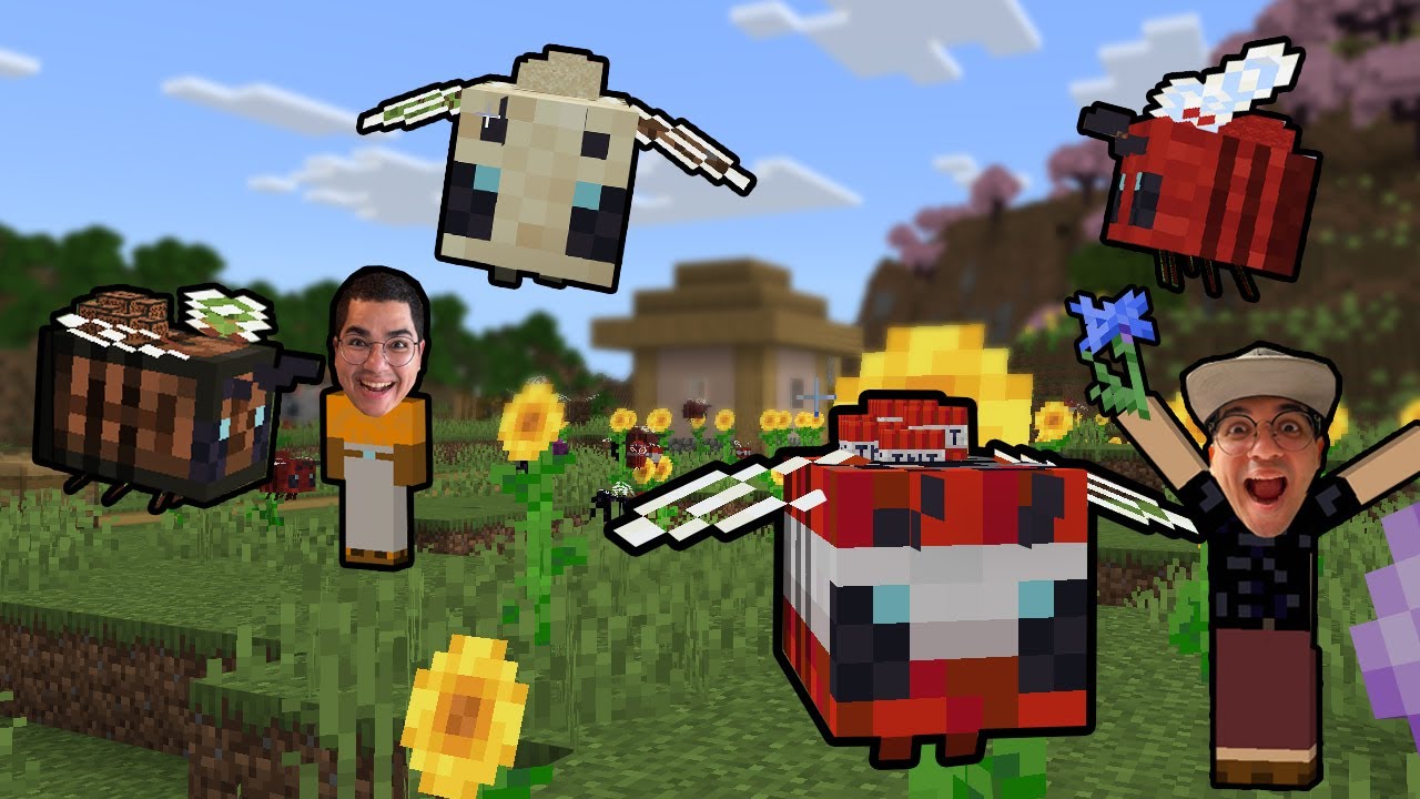 CRIAMOS UMA COLMÉIA DE ABELHAS COM SUPER PODERES NO MINECRAFT!