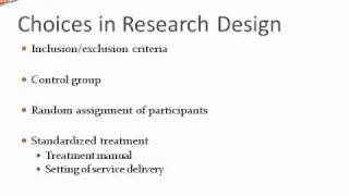 Clinical Outcome Research with narration