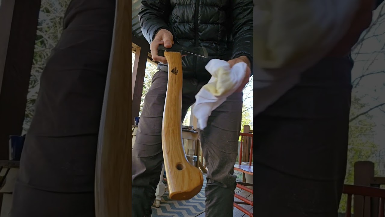 Gransfors Bruks Small Forest Axe gets Linseed Oil