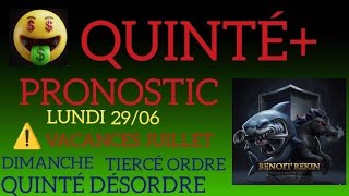 Pronostic Pmu Quinté Du Jour Lundi 29 Juin 2026