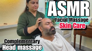 Hair n head massage for relaxation Asmr 💈profesional facial massage for skin care by Massues Pinky