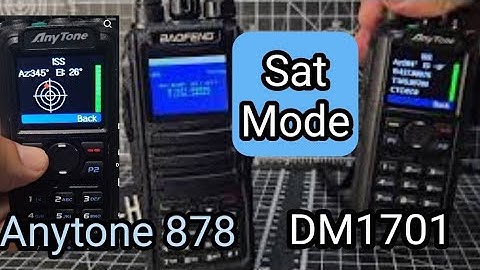 Satellite Tracking - Anytone 878 & OpenGd77