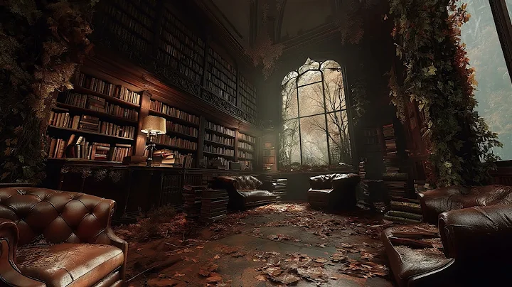 You're Studying Alone in a Victorian London Library | Rainy Autumn Ambience | Dark Academia