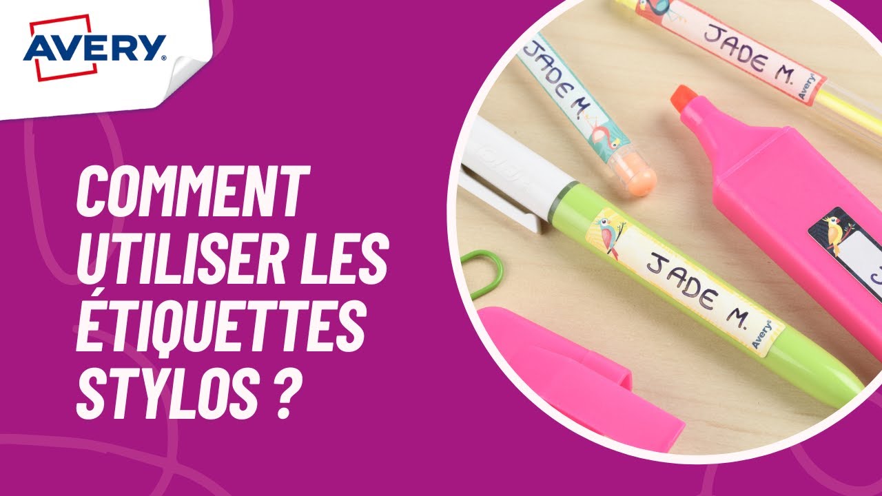 Comment utiliser les étiquettes stylos ? - YouTube
