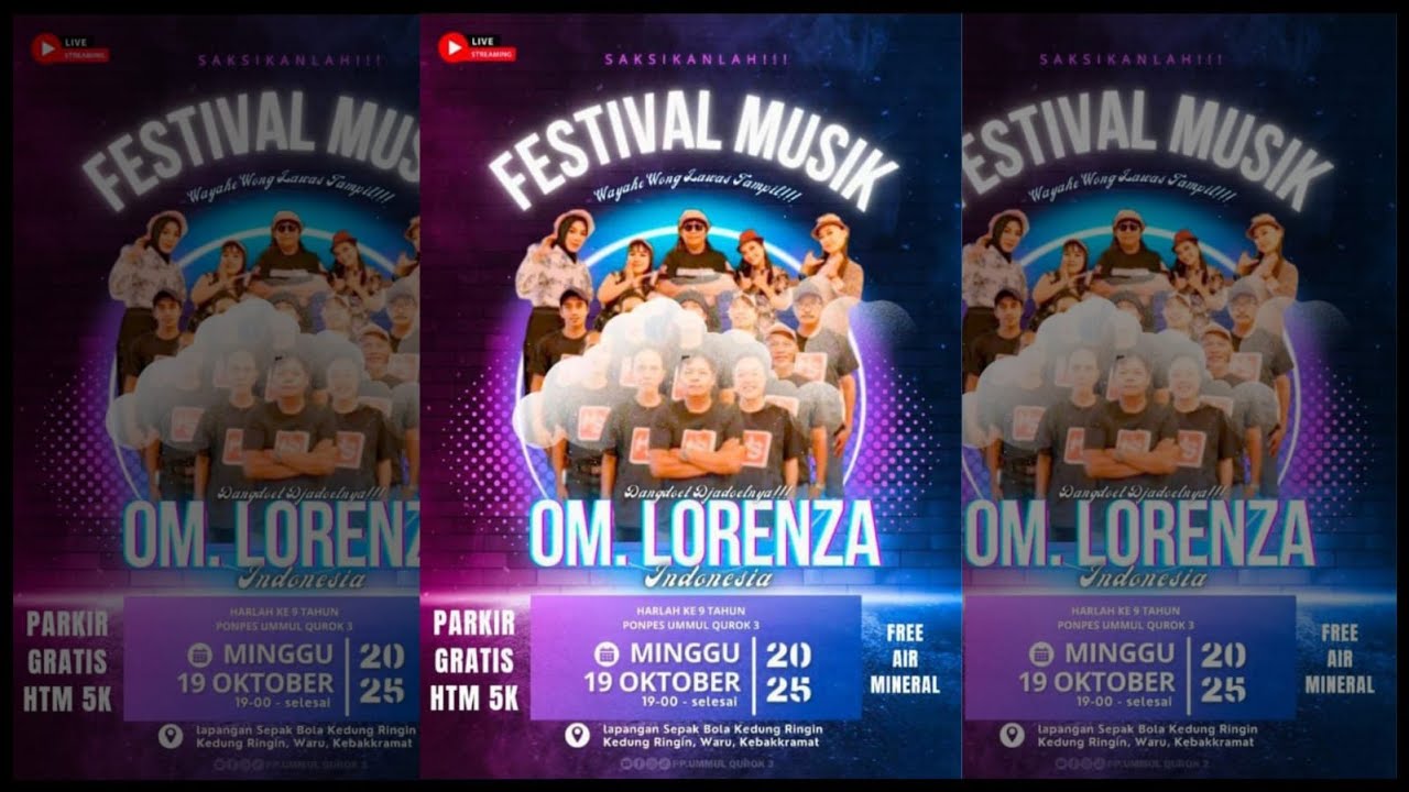 🔴Live  OM. LORENZA  ❃  FESTIVAL MUSIC  PONPES UMUL QUROK 3  ❃  HIMA PRODUCTION Hd/Full Hd
