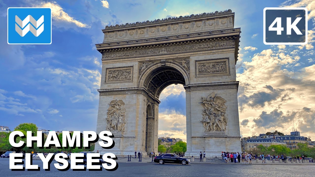 Witness Paris in 4K - Champs-Élysées Shopping Street During a