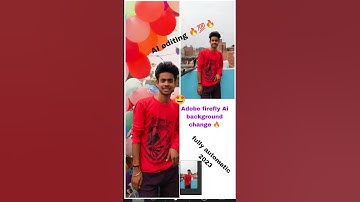 Adobe firefly Ai background change 🔥 editing #shorts #ytshorts #youtubeshorts