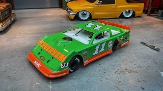1RC 1:18th Scale Late Model Dirt Oval RC Car, Unboxing, Painting my Racecar, So Scale!