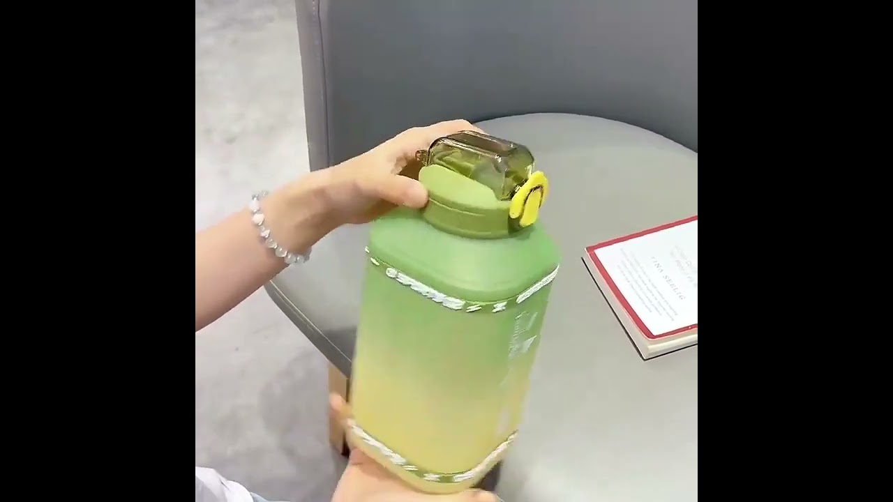 1.5 Liters/2.3 Liters Sports Water Bottle Silicone Straw Waterbottle  Portable Travel Bottle Sport