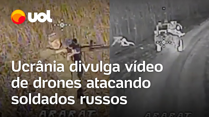 Ucrânia divulga vídeo de drones atacando soldados russos durante guerra