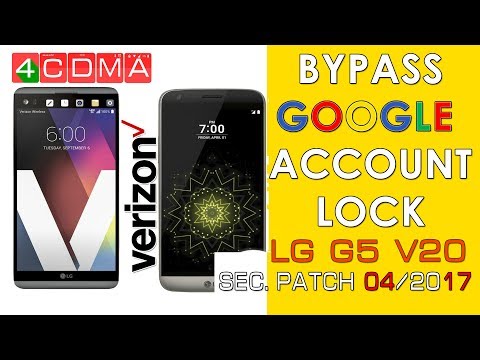 LG G5 V20 Verizon Google Account Bypass | Android 7 | April Patch