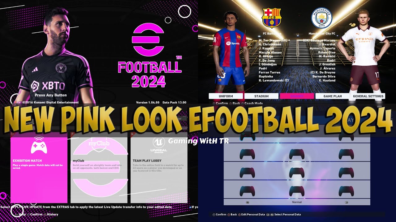 PES 2017 NEW PINK LOOK EFOOTBALL 2024 UPDATE - YouTube