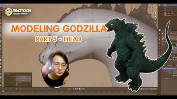 Model nhân vật Godzilla   BÀI 5 Head  Blender Tutorial cơ bản cho beginner
