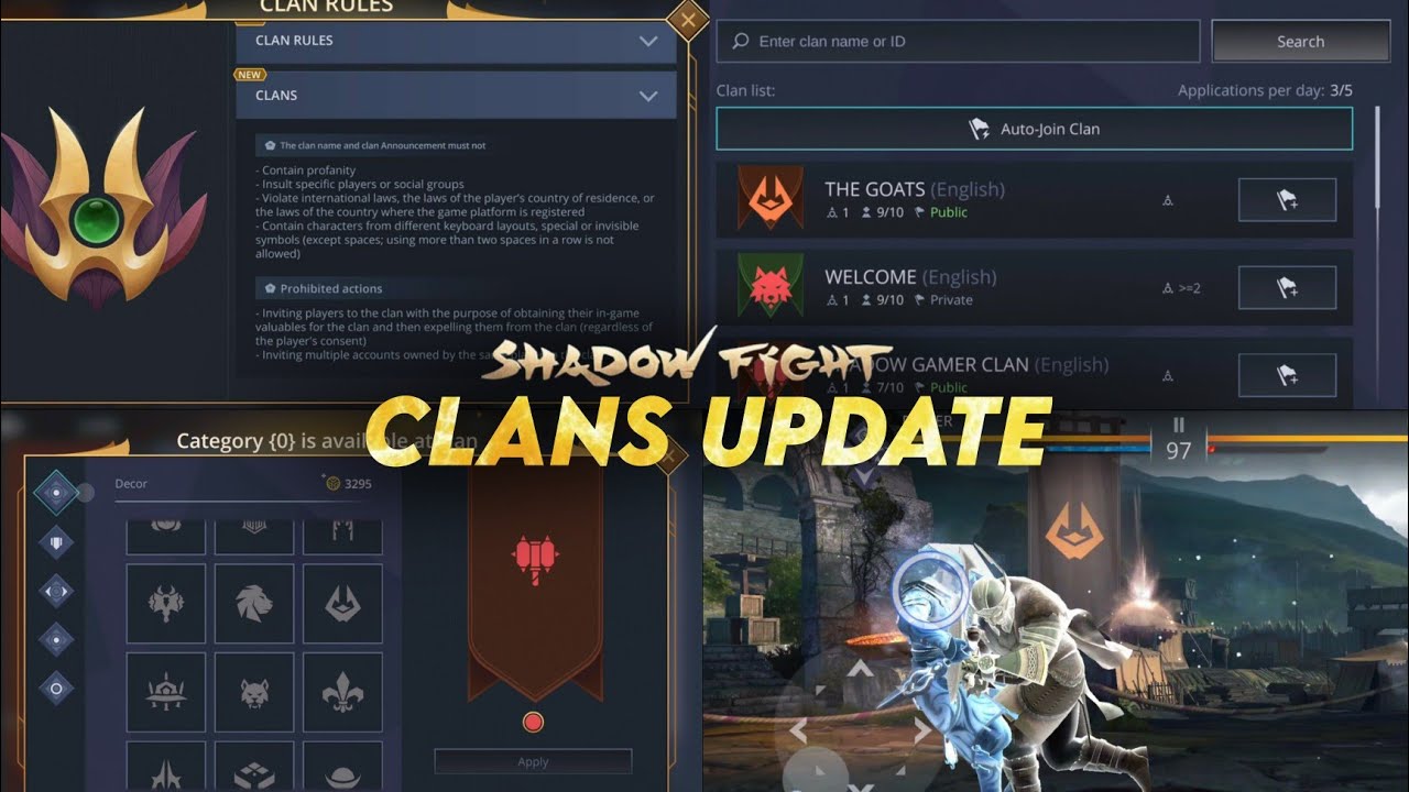 New Major Update Clans Early Review | Shadow Fight 3 Open Beta Test Version 