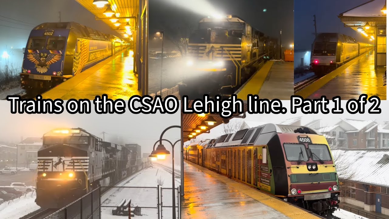 Trains on the CSAO Lehigh Line part 1 of 2
