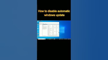 How to disable auto update in windows #windows  #windows10 #pc #shorts