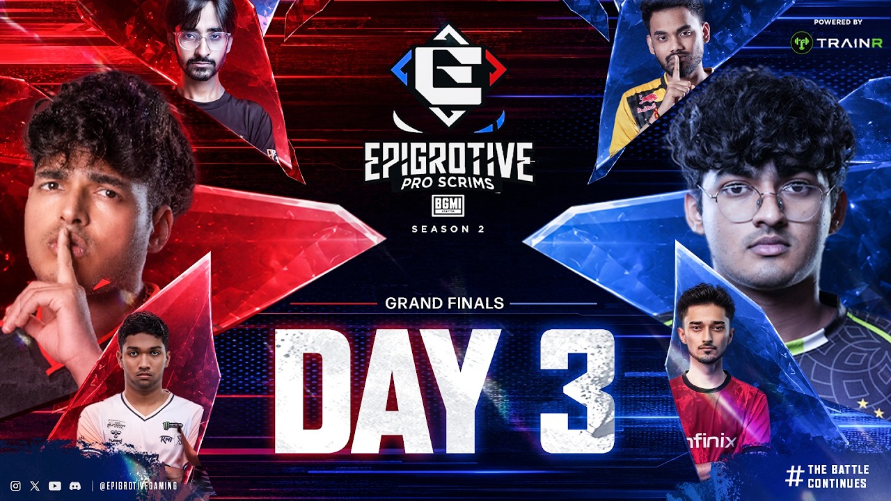 Epigrotive Pro Scrims Season 2 - DAY 3 | FT. #Apexgaming #godlike #soul #8bit #rntx