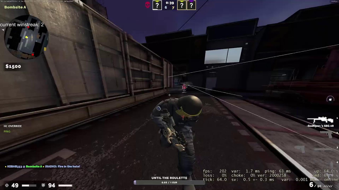 Unmatched.gg 2v2s with sata / roulette (nl sub, unm keys, cfgs, setts)