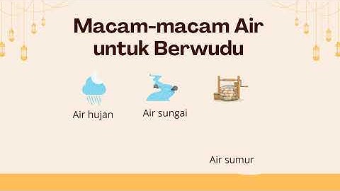 VIDEO PEMBELAJARAN MODUL AJAR FIKIH (AYO BERWUDHU) OLEH RINAH RIANSIH, S.Pd.I