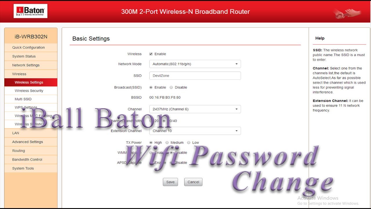 iBall Baton Wifi Password How to Change Wifi Password in iBall Baton