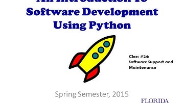 COP2271C - Class #24 - Software Support and Maintenance