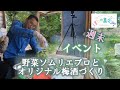 【僕集オリジナル梅酒づくり】野菜ソムリエプロ 福光佳奈子さんを迎えて