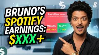 Bruno Mars Earns THIS Much From Spotify Streams