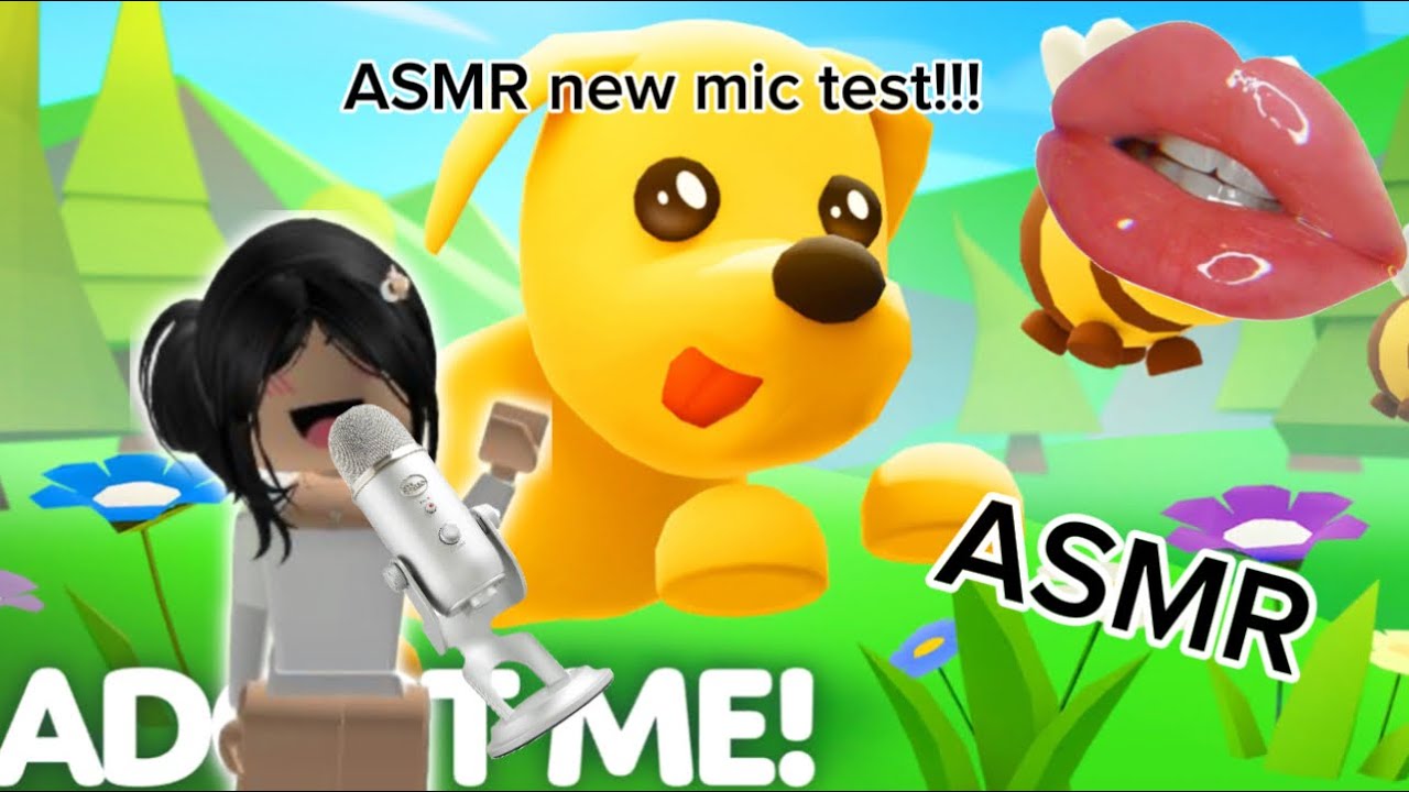 ASMR adopt me ~new mic test with random triggers~