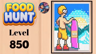 Food hunt pixel puzzle level 850  solution and walkthrough for gameplay 