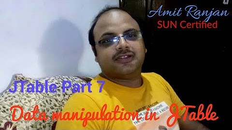 Manipulate data in JTable | JTable #7