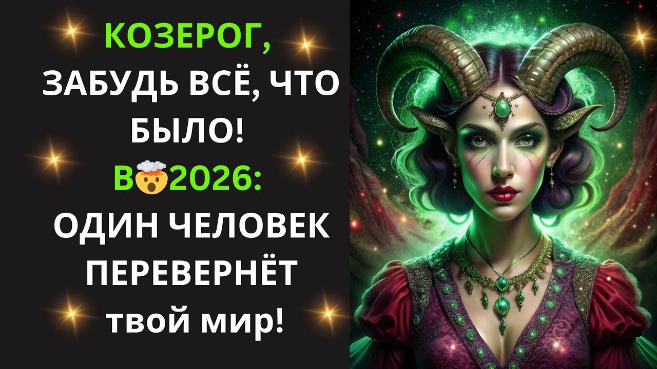 ♑Козерог! ⚡Человек, который ИЗМЕНИТ✨ ваш 2026 год – это тот, кого вы МЕНЬШЕ ВСЕГО ожидаете!