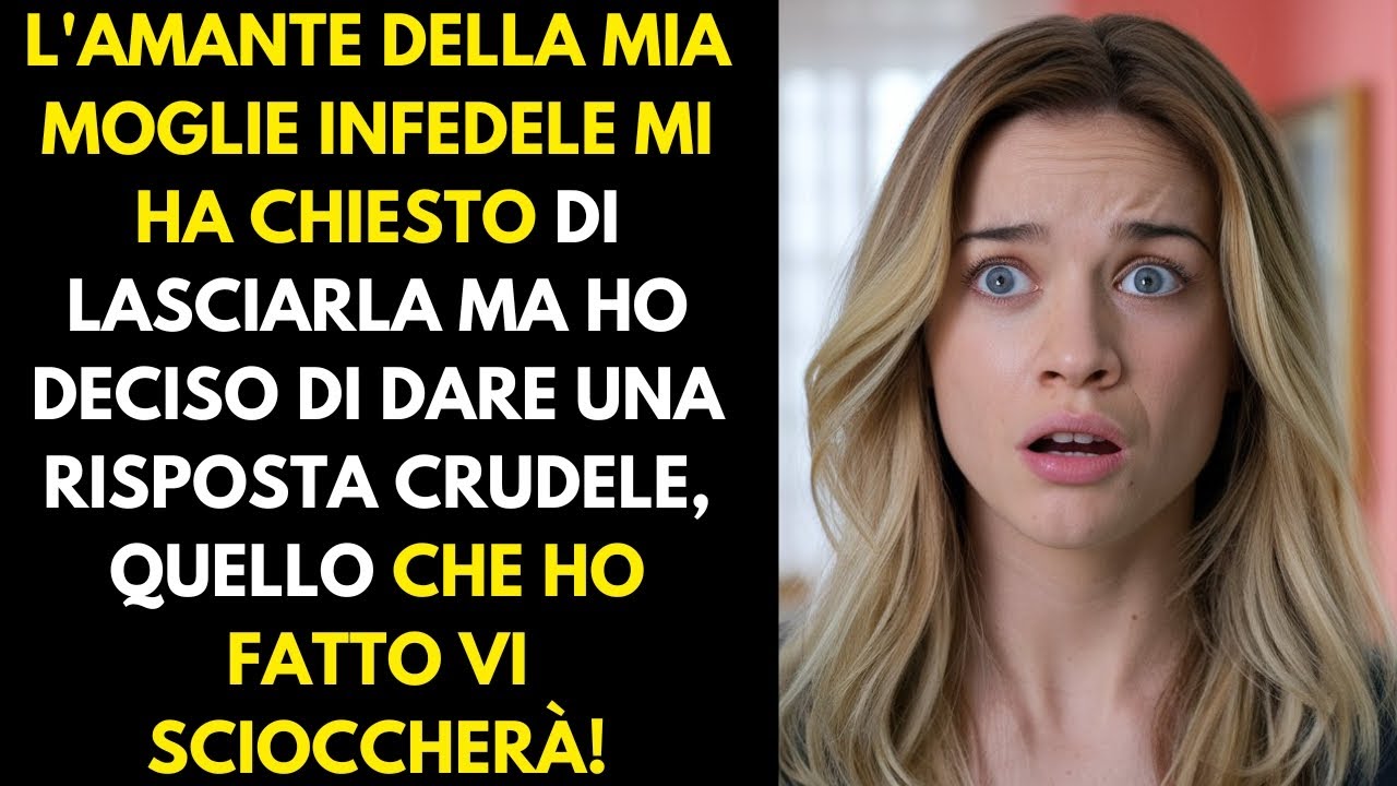L'amante della mia moglie infedele mi ha chiesto di lasciarla, ma io mi sono vendicato...