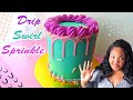 Vibrant Drip Cake Barney Vibes | Cake &amp; Convo