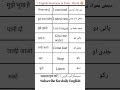Easy English Sentences for Daily Life Seven English Sentences in Urdu + Hindi 🔥