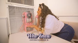 Who Knew - P!nk (Sandy B Cover)