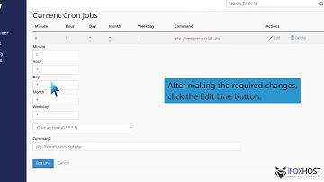 How to edit or delete Cronjob via cPanel with iFOX HOST