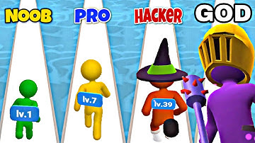 NOOB vs PRO vs HACKER vs GOD in Giant Rush