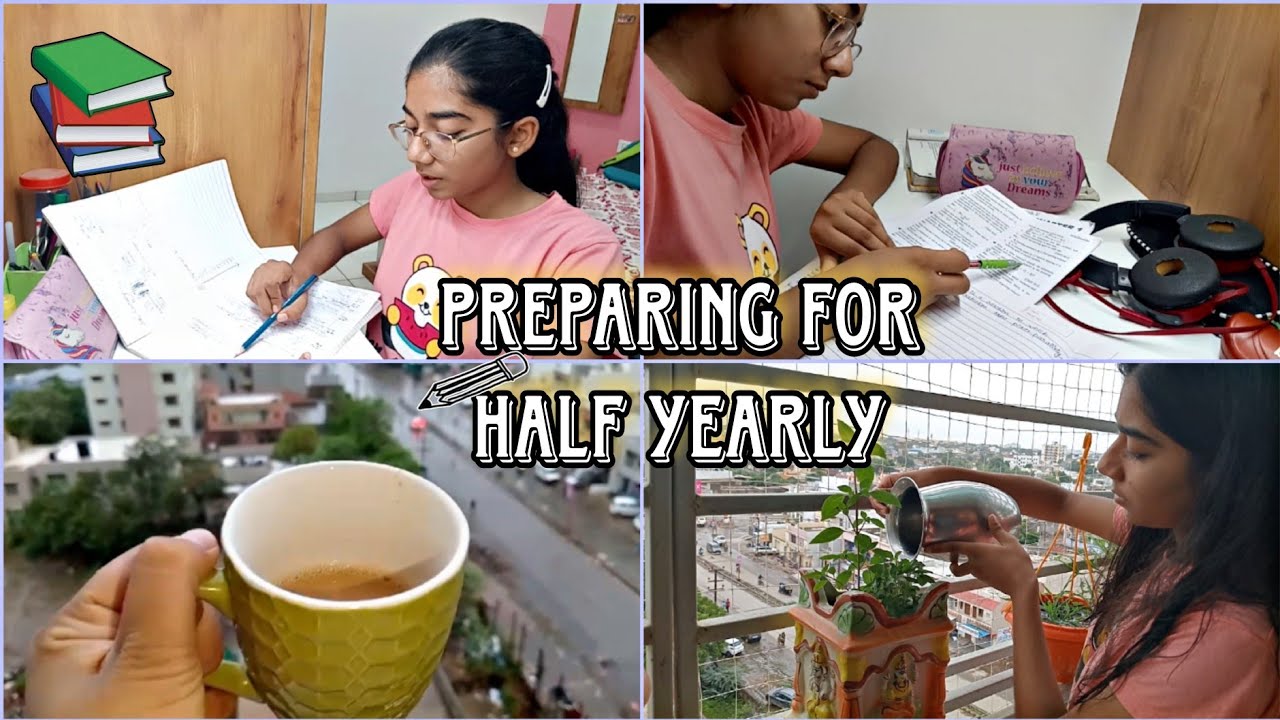 Study Vlog As A *CBSE* 10th Grader | Preparing For My Half Yearly Exams ...