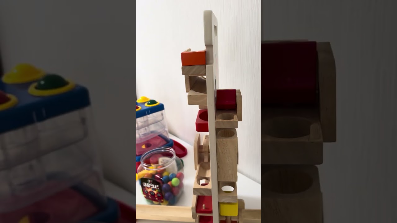 Marble Run Race☆Trix Track wooden 3D course